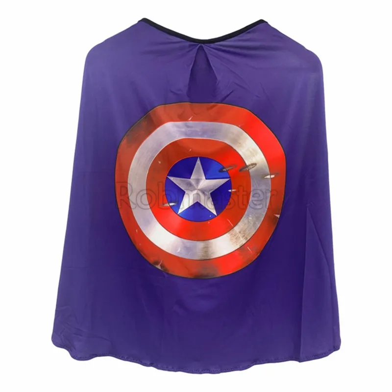 Cloak Newest Children Avengers Endgame Captain America Cosplay Costume for Boys Superhero Zentai Bodysuit Suit Jumpsuits Full Set - Цвет: Cloak