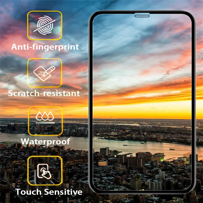 5D закаленное стекло с изогнутыми краями для iPhone 11 XS XSMax XR полное покрытие Защита