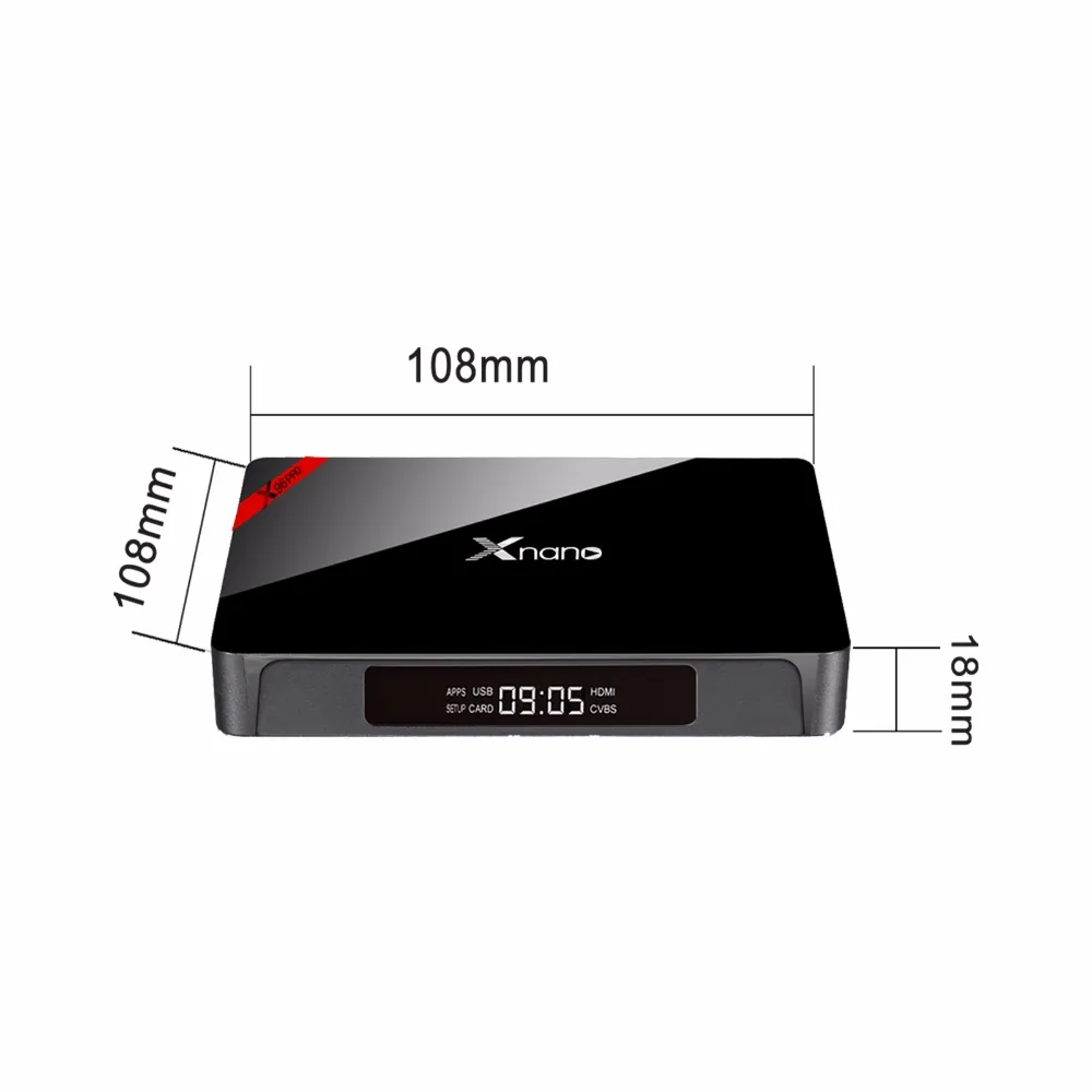 Смарт ТВ-приставка Xnano X96 Pro Android 6 0 4 K четырехъядерный процессор Amlogic S905X Wi-Fi Bluetooth