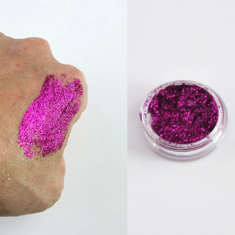 rose glitter Фестиваль Блеск Гель боди-арт косметика для лица глаз волосы макияж Декор наклейки массивные блестки Purpurina Cara Hojuelas Para Ojos - Цвет: rose glitter