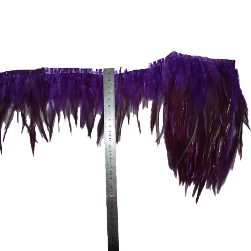 2 ярда в партии Куриный хвост крылья петушиная лента пояс с перьями отделка