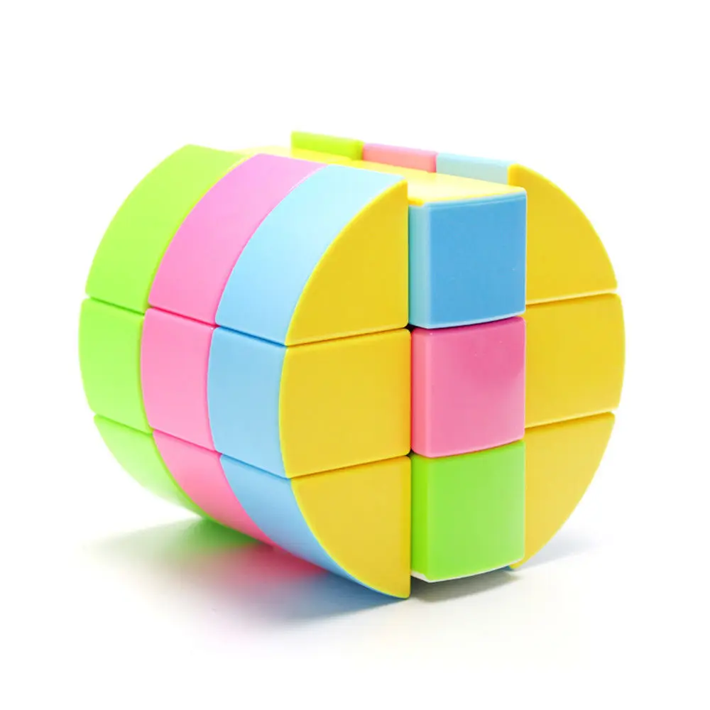 Скоростной Магический кубик IQ игра 3x3x3 цилиндр без наклеек необычный кубический Головоломка 3D головоломка твист гладкая профессиональная игрушка 3x3
