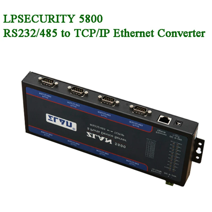 ZLAN5800 8 ports Multi Serial device server RS232 RS485 to TCP/IP Ethernet converter extension Cascade RJ45 multi-serial | Безопасность