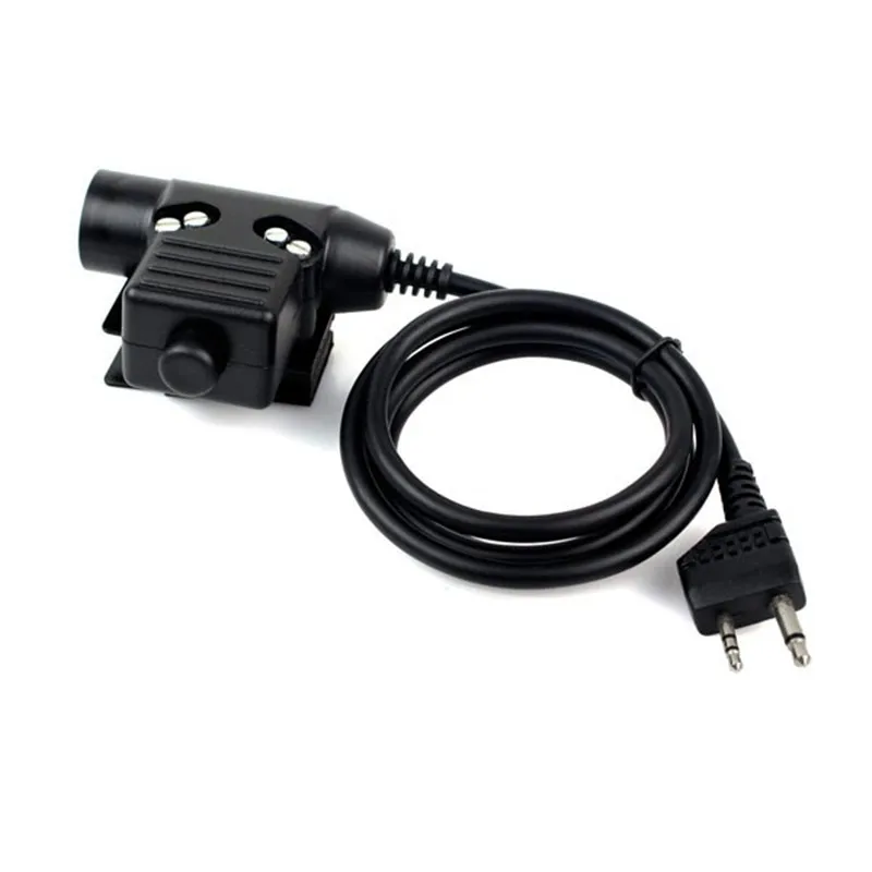 

Новый U94 PTT кабель для прослушивания 2 контактный разъем для Z тактическая Боуман элита II HD01 HD02 гарнитура