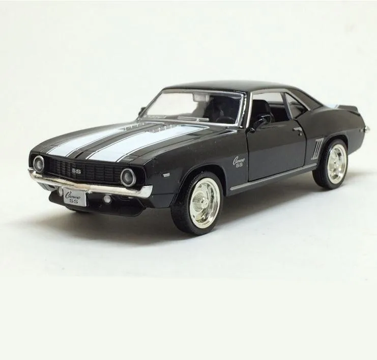 Высокая имитация Корвет 1969 классический автомобиль, модель автомобиля из 1:38 сплава, 2 открытые двери, литые под давлением vehide игрушки