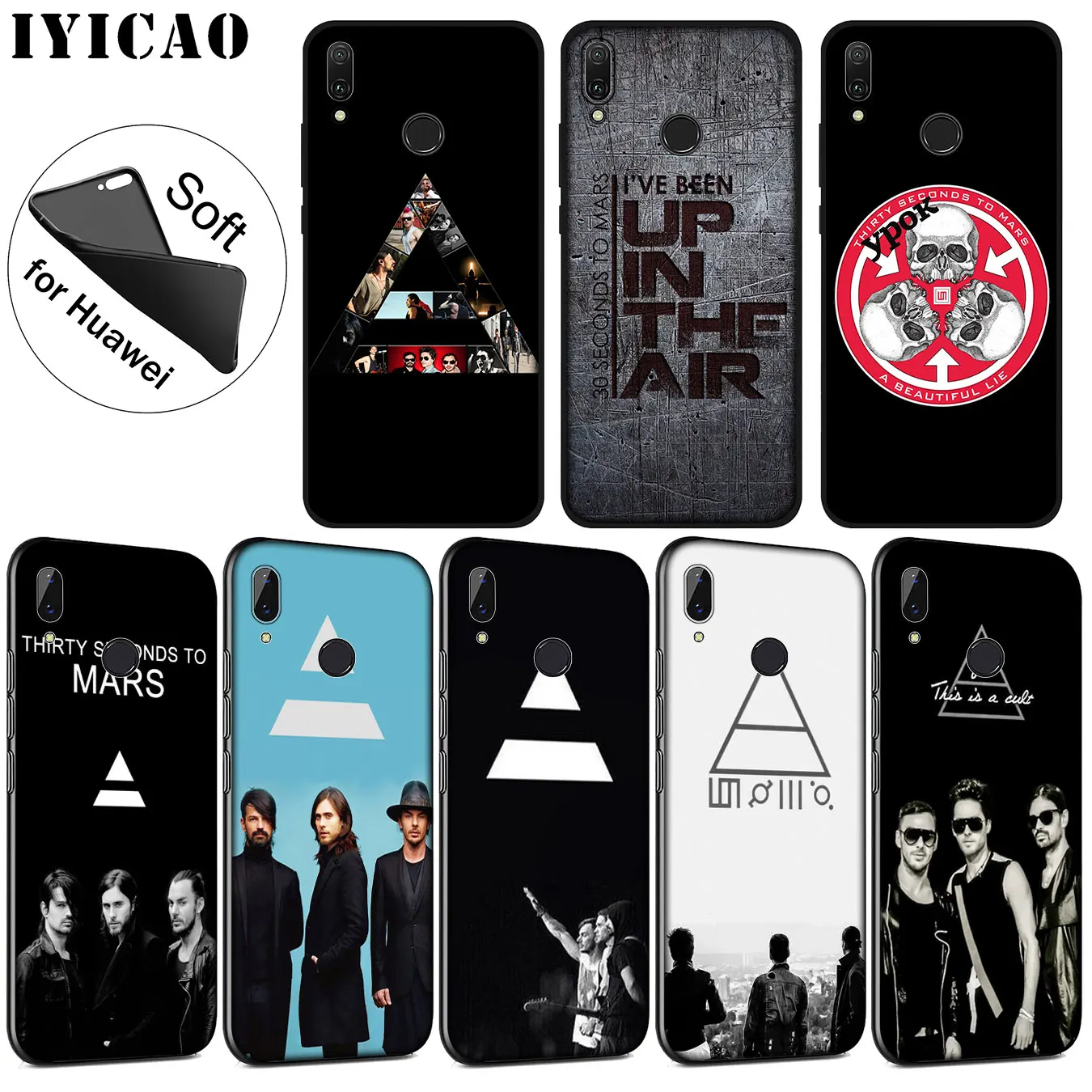 IYICAO 30STM 30 Second To Mars Мягкий силиконовый чехол для Huawei P30 P20 Pro P10 P9 P8 Lite Mini 2017 2016 2015 P smart Z