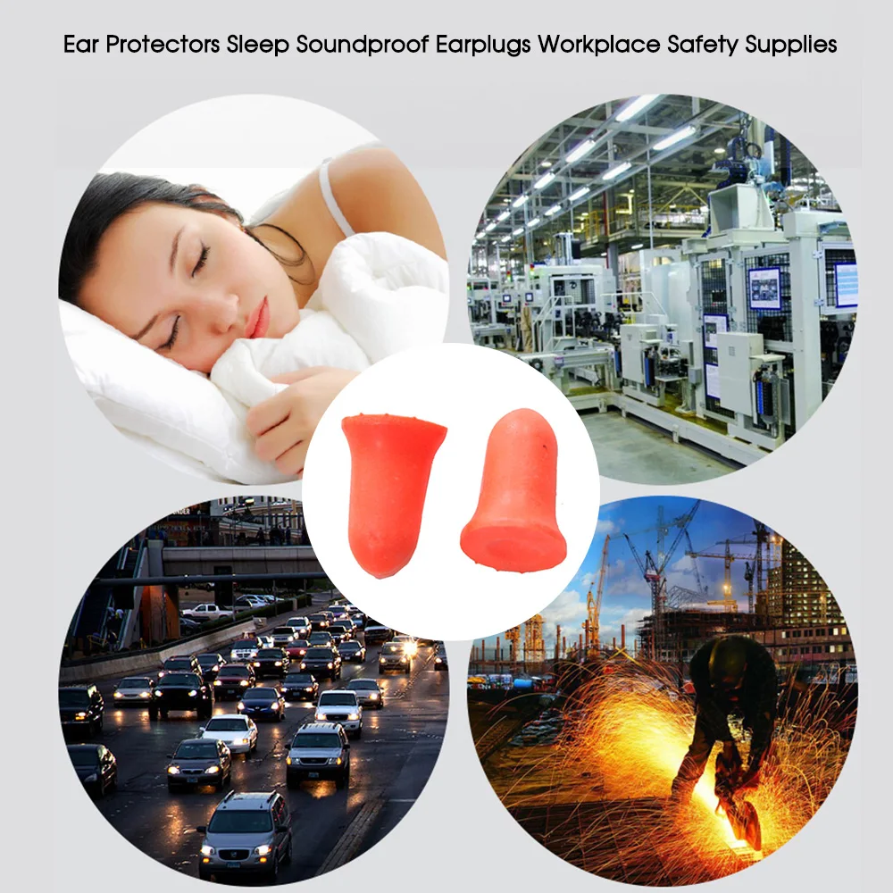 Высококачественные пенопластовые затычки для ушей 10 пар защита