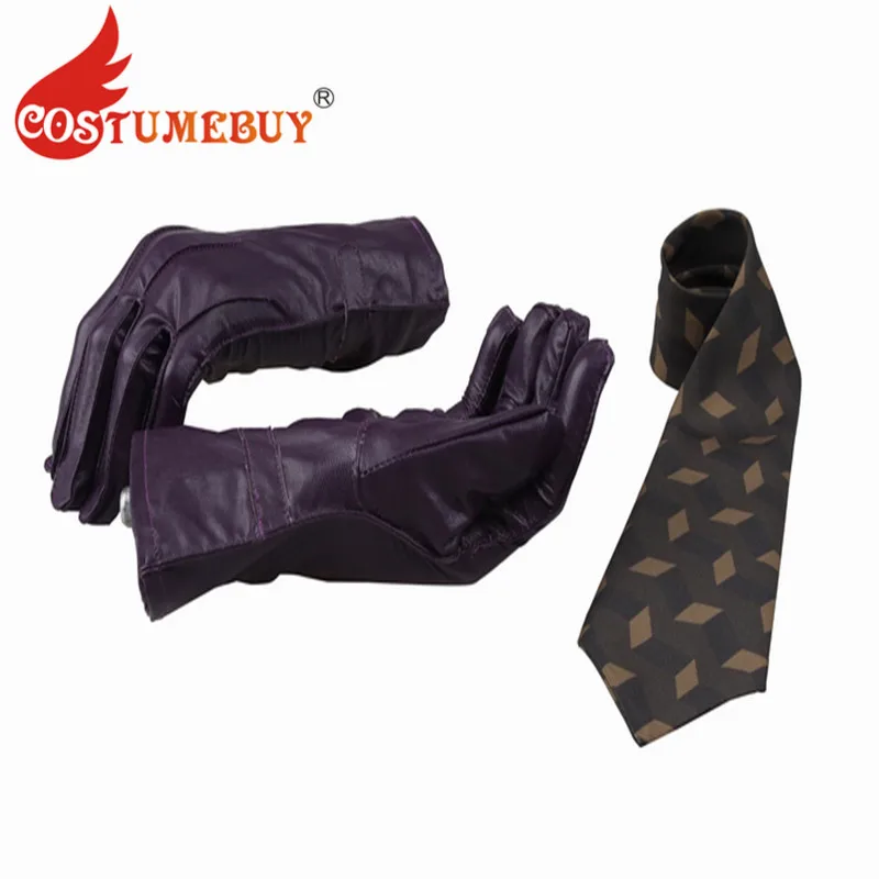 Costumebuy Бэтмен Темный рыцарь Косплэй в стиле «Джокер» Косплэй перчатки с Аксессуары для галстуков L920