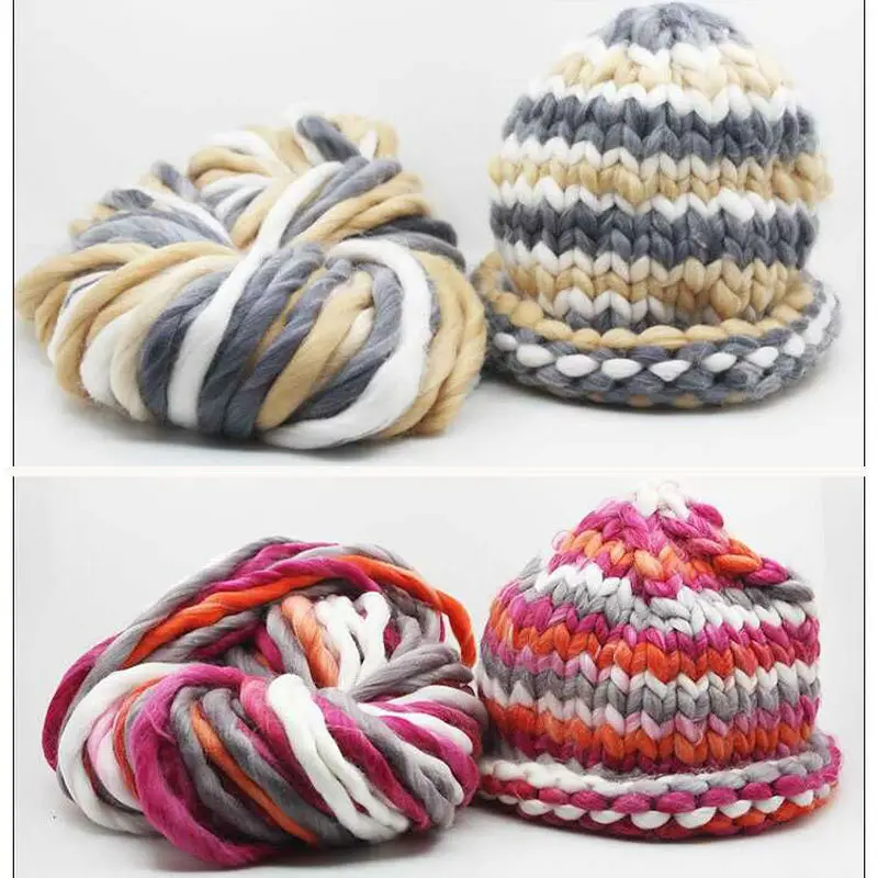 500g/Bag Special Thick Iceland Korea Wool DIY Hat Line Sweater Blanket Yarns Hand Knitted Coarse Crochet Yarn For Knitting | Дом и сад