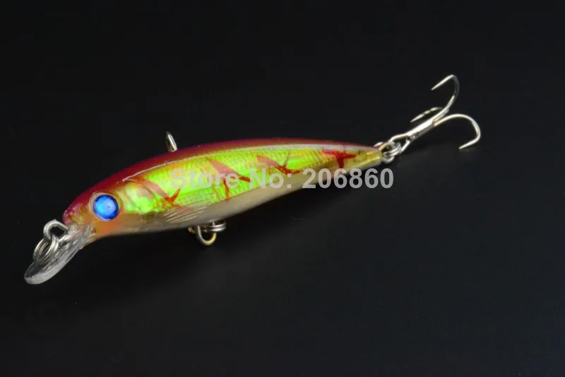 8pcs/lot лазерной минноу рыболовную приманку 8.5cm-7.2g pesca рыбы воблер рыболовные снасти