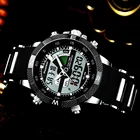 Часы наручные Readeel Мужские кварцевые, модные брендовые повседневные спортивные светодиодные цифровые в стиле милитари, ударопрочные