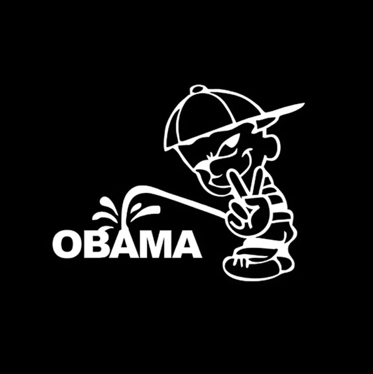 16*12 5 см забавная игрушка Американский Bad Boy пи в знак победы анти Обама