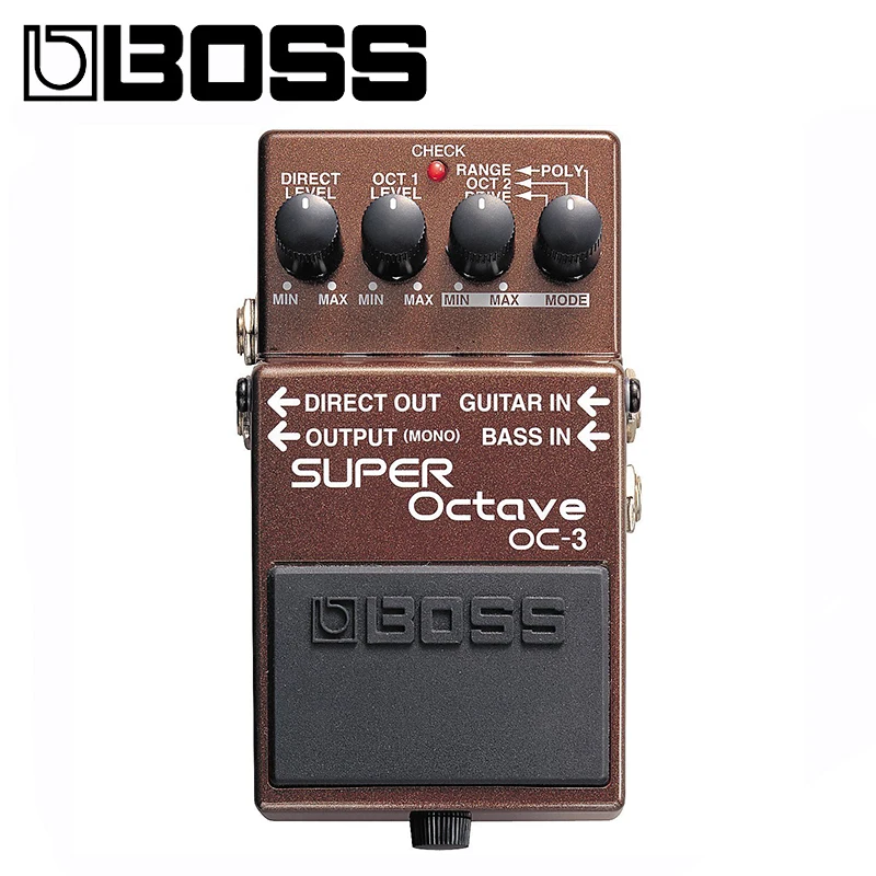 Boss OC-3 Dual Super Октавная педаль для гитары/баса со встроенным пучком Overdrive с