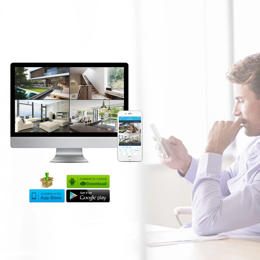ANRAN wifi умная ip-камера Wi-Fi аудио запись Водонепроницаемая CCTV сеть Домашняя