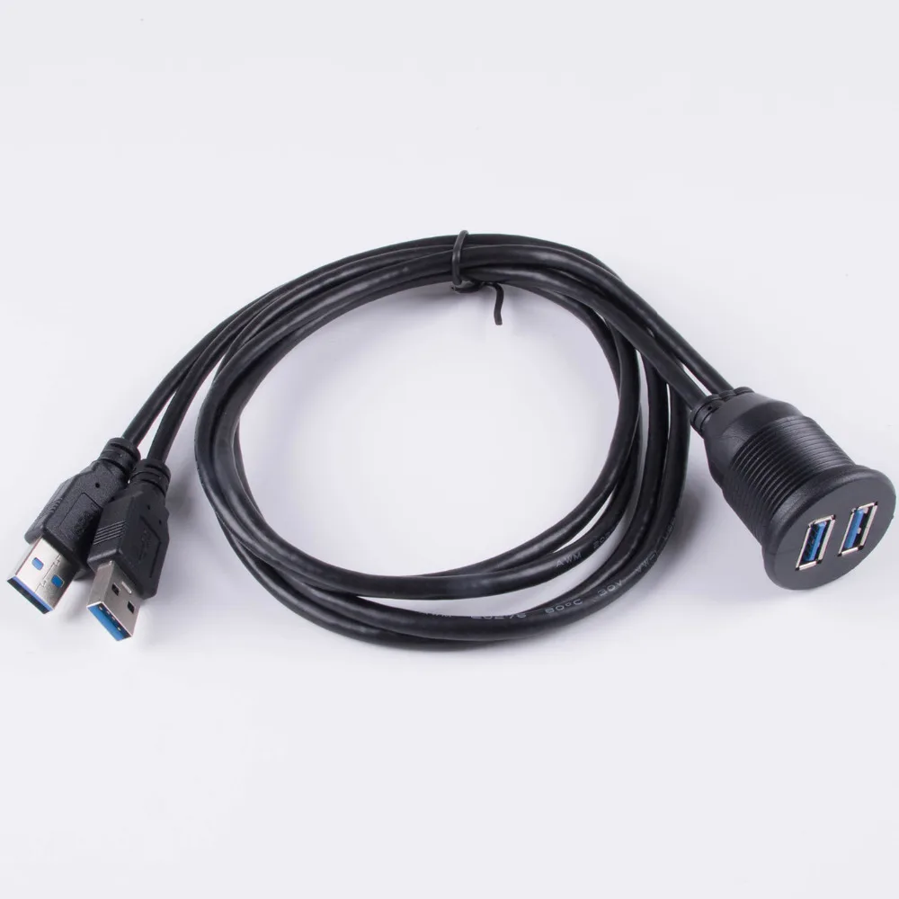 Водонепроницаемый Удлинительный Кабель USB 3 0 для крепления на приборную панель с