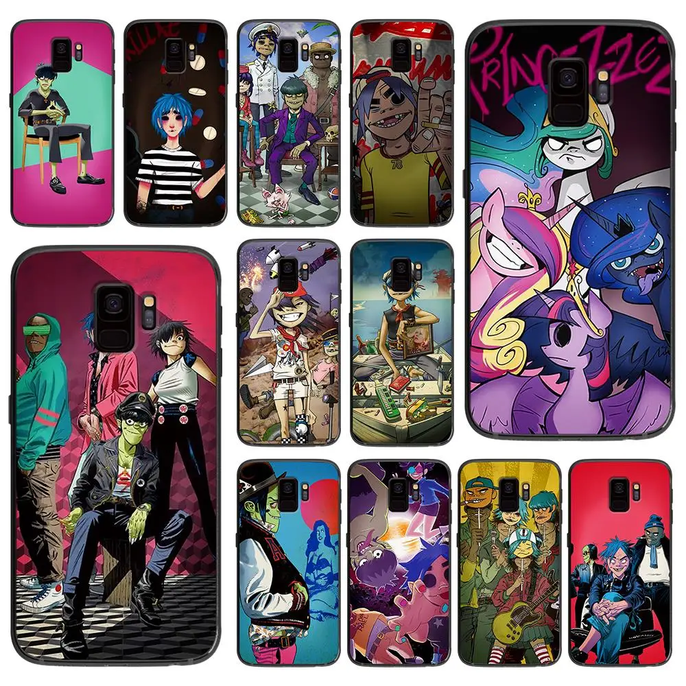 Gorillaz band для samsung Galaxy A5 A6 A7 A8 A9 2017 чехол телефона Plus M10 M20 M30 силиконовые чехлы |