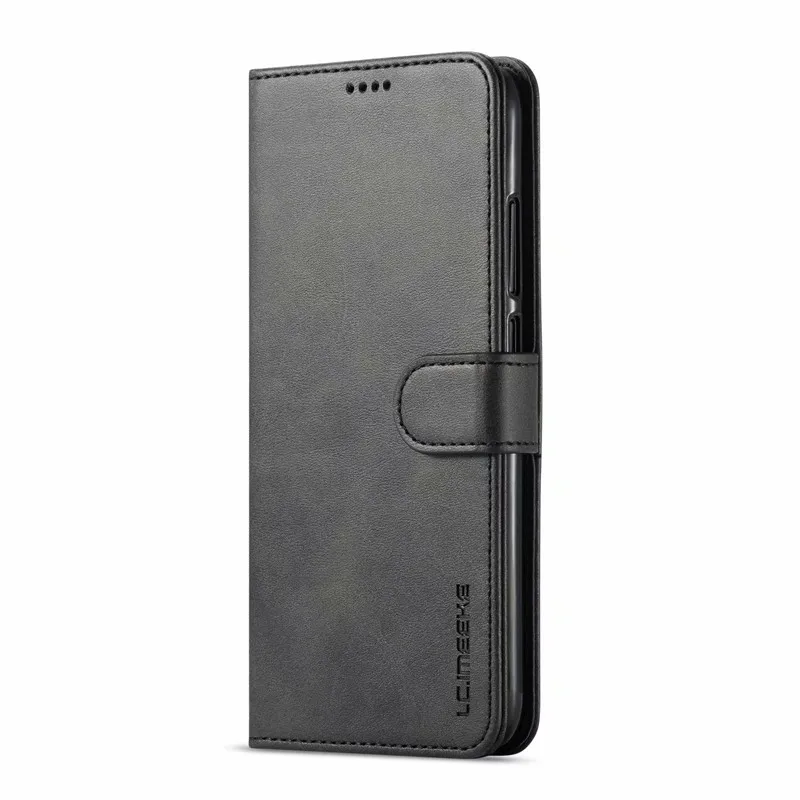 Чехол для Redmi 7, кожаный Винтажный чехол для телефона, чехол для Xiaomi Redmi 7, чехол s, откидной Магнитный чехол-Кошелек, Чехол Для Redmi 7, чехол с отделением для карт - Цвет: Черный