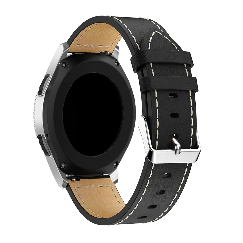 

22mm Leather Replacement Watchband Classic Wrist Strap band For Samsung Galaxy Watch 3 45mm 46mm SM-R800 Smartwatch Wristband