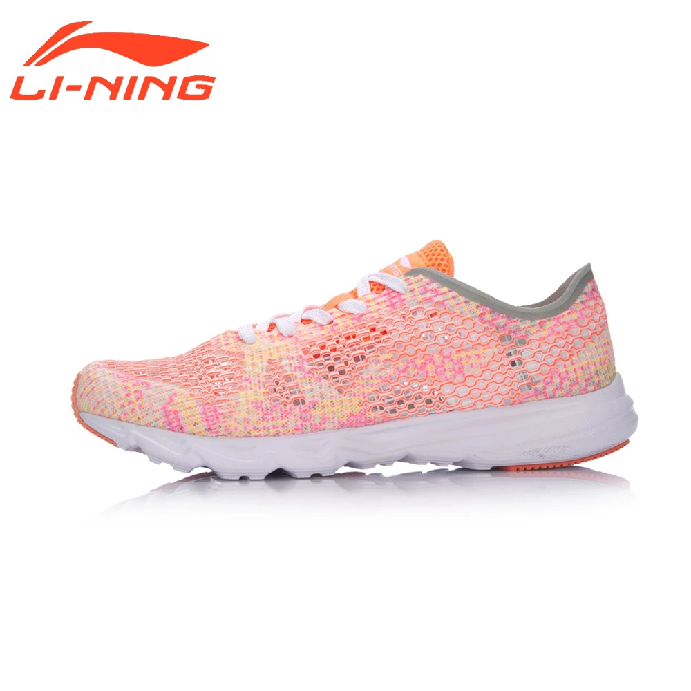 Li Ning марка Для женщин кроссовки свет Вес текстильной и ТПУ спортивная обувь