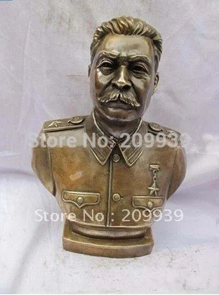 

Большая бронзовая скульптура СССР Жозефа Сталина, 11 дюймов H