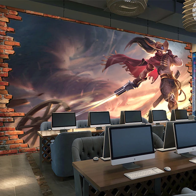

Entertainment Usage Custom Living Room Mural Wallpaper 3D Game Character Wall Papers Home Decord Wallcovering