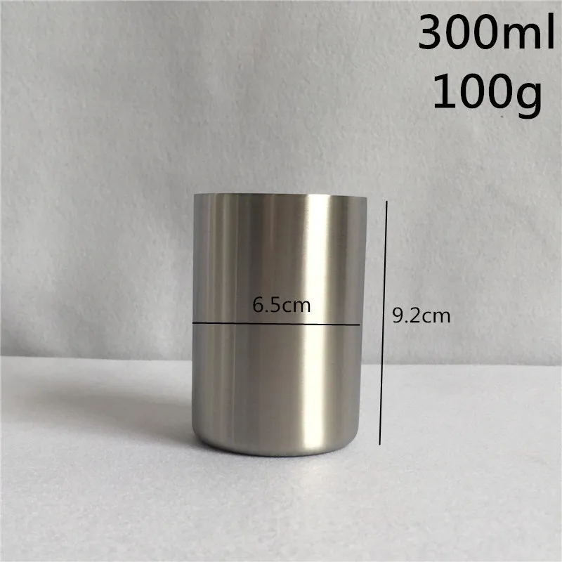 300ml Stainless Steel Beer Cups Small Straight Body Saka Cup Mouth-rinsing Classical for Home W8623 | Дом и сад