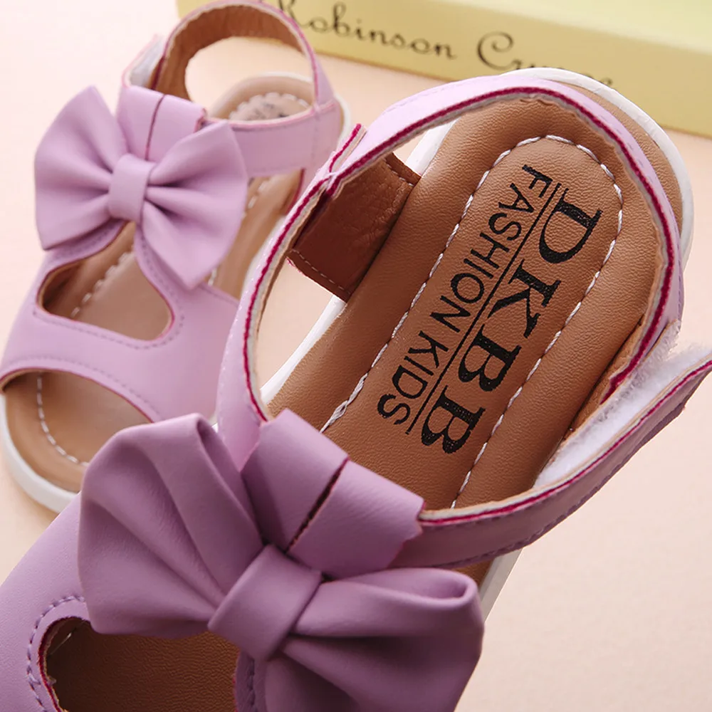 SAGACE/сандалии принцессы с бантом обувь для девочек Детские повседневные школьные