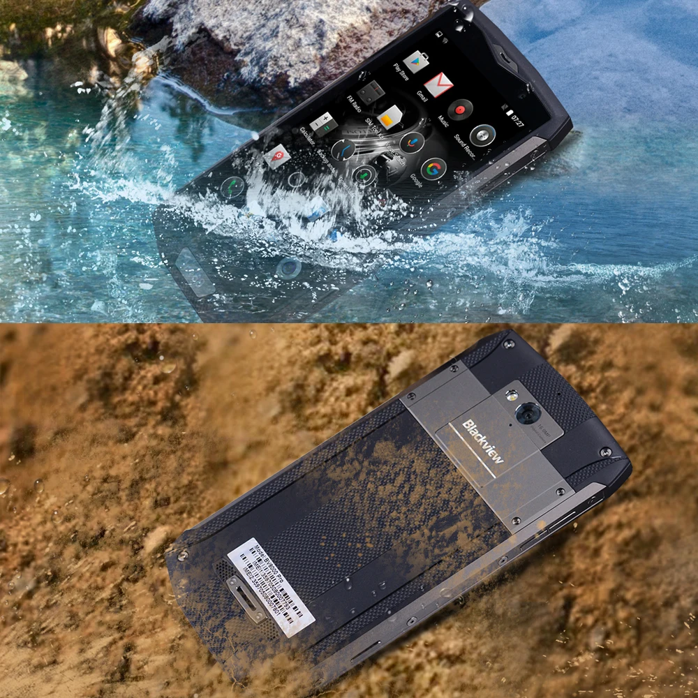 Blackview BV8000 Pro IP68 водонепроницаемый смартфон 6 ГБ + 64 Восьмиядерный Android 7 0 5 &quotFHD