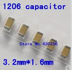

100pcs Free Shipping 1206 smd capacitor(3216) 1NF 102k 50V X7R