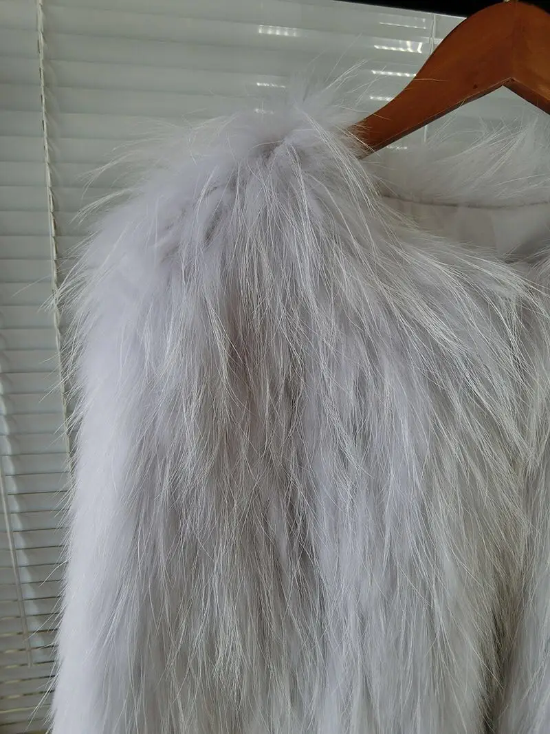 OFTBUY пальто из натурального меха женская Зимняя Куртка парка из натурального меха енота вязаная Толстая теплая Модная Повседневная Роскошная куртка Новинка