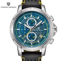 pagani design mens watches fashion blue big dial military sport watch men quartz wrist watch chronograph clock reloj hombre 2018