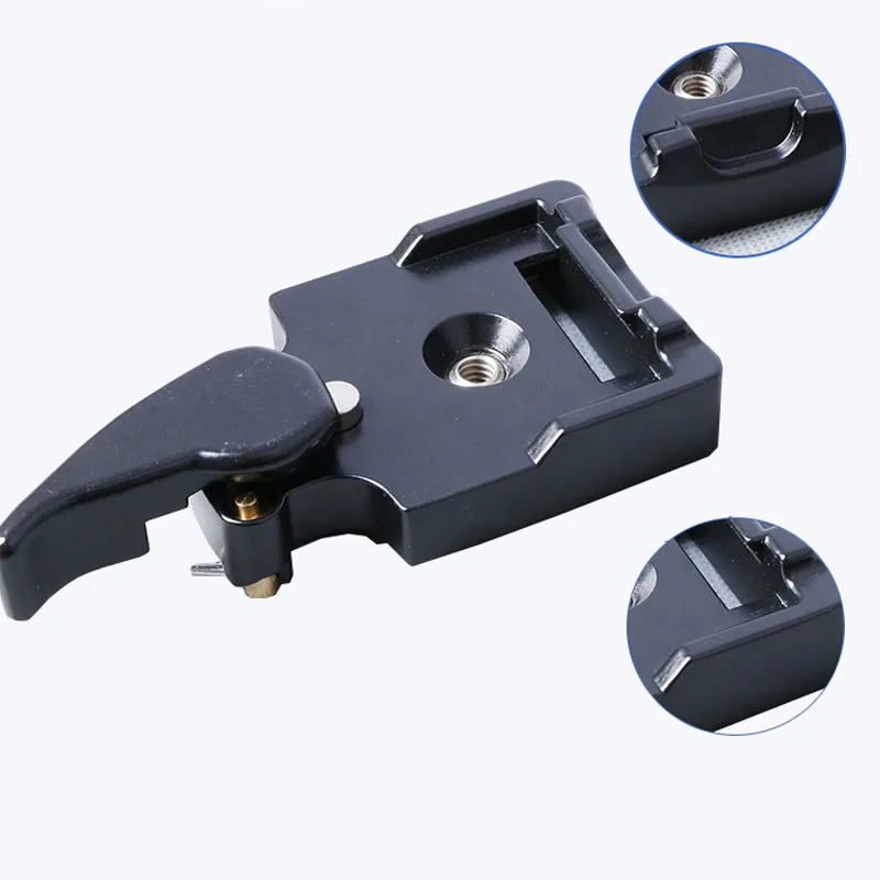 Camera Camcorder Quick Release Plate Clamp Adapter with Double Insurance Button for DSLR Tripod Monopod Ball Head HSJ-19 | Электроника