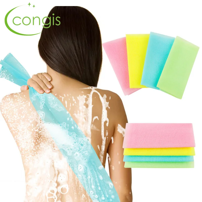 Congis 1PC Mesh Bath Shower Body Washing Clean Exfoliate Puff Scrubbing Towel Cloth Scrubber Soap Bubble For Like Loofah |