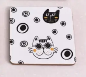 Деревянная подставка для напитков Uncle cat, нескользящая изоляционная чайная подкладка для кофейного столика, современные бирдекели, 1 шт - Цвет: 3