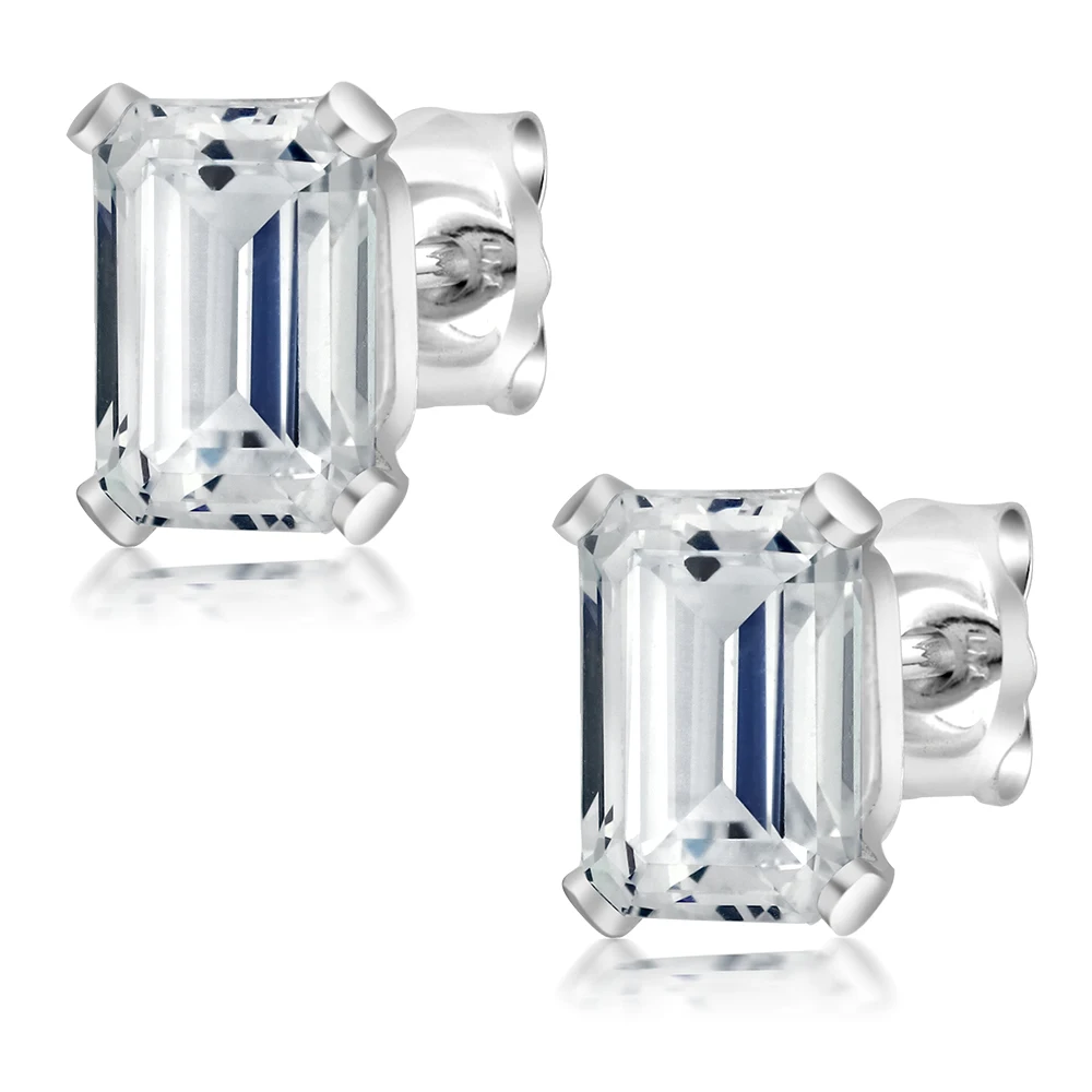 GemStoneKing 1,32 Ct серьги из стерлингового серебра 925 пробы с цирконием от Swarovski для женщин ювелирные украшения