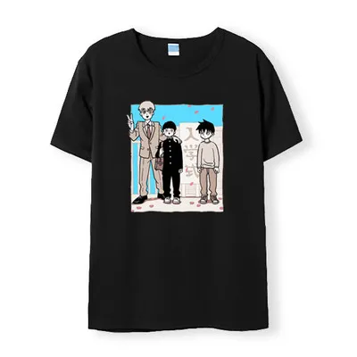 Аниме Mob Psycho (милый чудак 100 косплей футболка Летняя мужская из хлопка с короткими