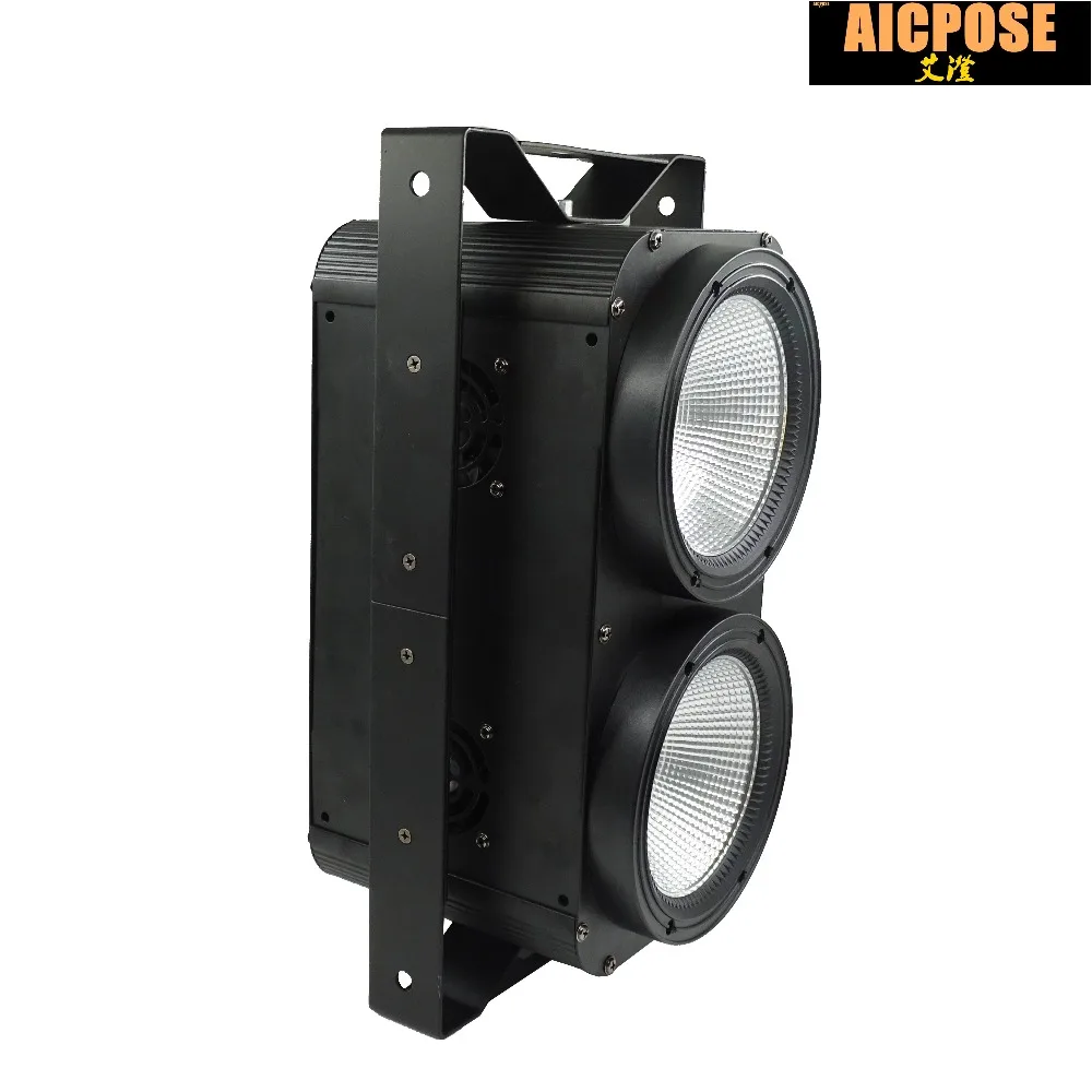 8 шт./лот 2x100 Вт Высокая мощность LED COB 2 глаза Blinder освещение сценическое клубный
