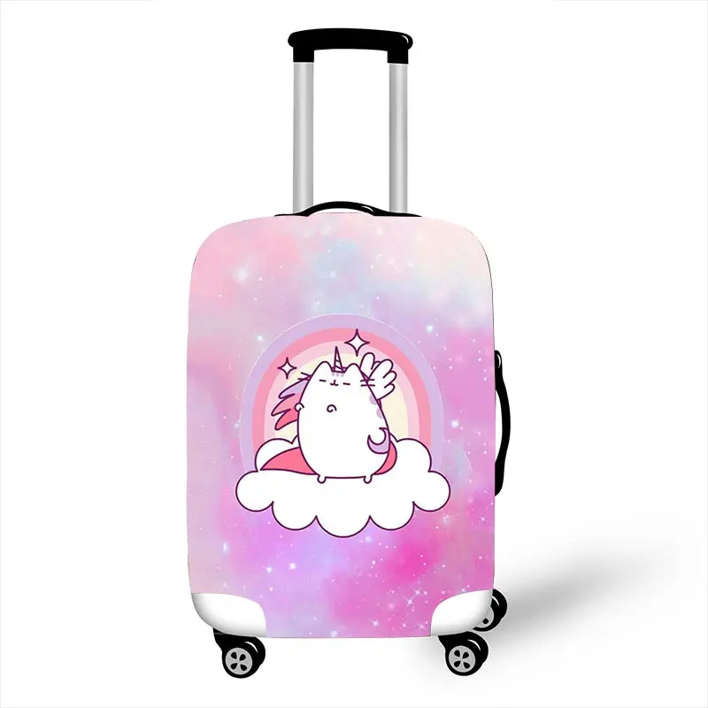 pxt sunicorn03 Розовый маленький мультфильм Единорог багаж Защитные чехлы для путешествий от 18 до 28 дюймов чемодан Крышка высокая эластичная защита от пыли крышка - Цвет: pxt sunicorn03