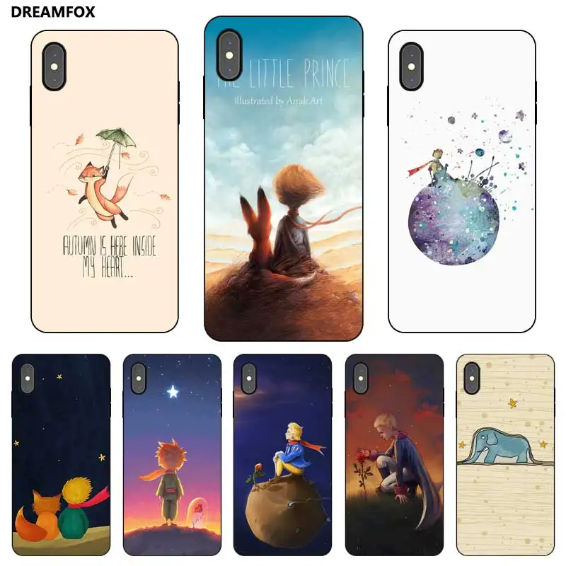 N349 Маленький принц Черный силиконовый чехол для Apple iPhone 11 Pro XR XS Max X 8 7 6 6S Plus 5 5S SE |