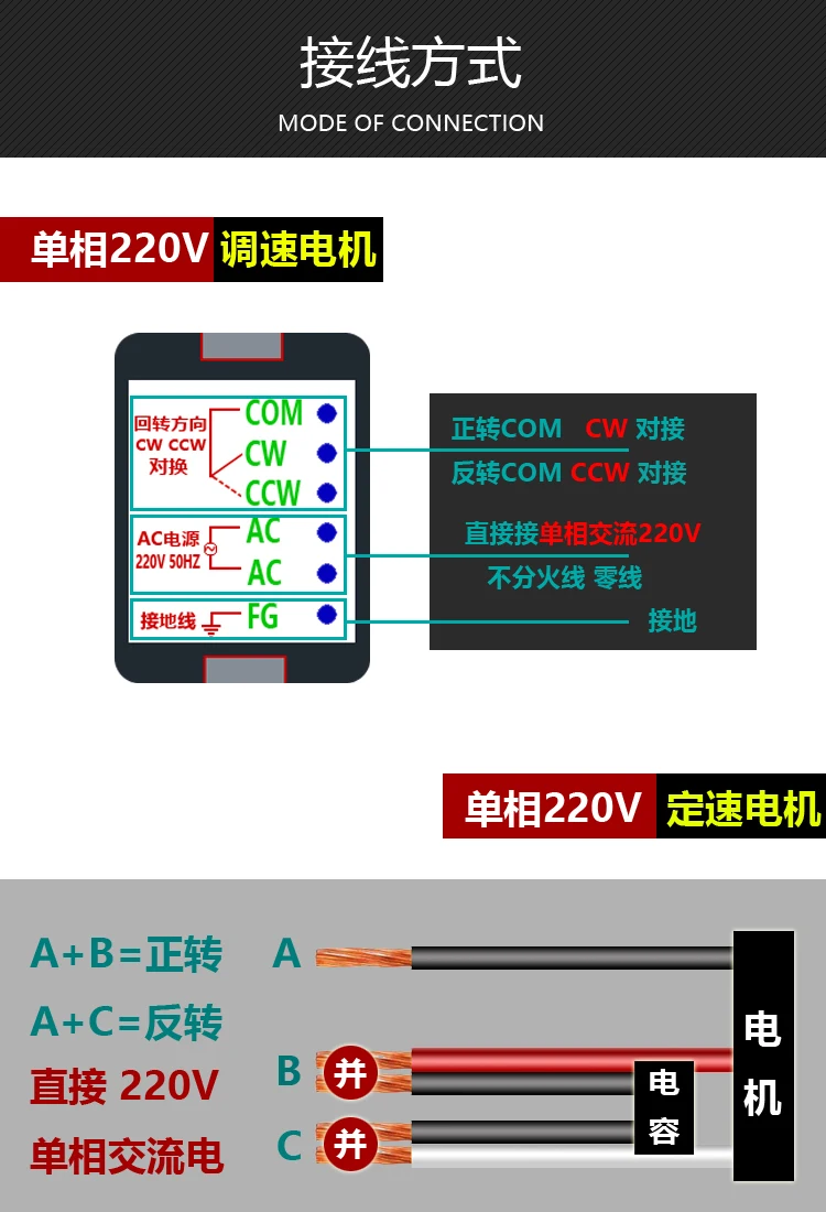 OPG Oubang двигатель 6~ 120 Вт~ 250 Вт Однофазный AC 220 В миниатюрный редуктор мотор