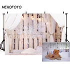 Фон для фотографий MEHOFOTO, будуарная кровать, деревянная доска, подушка, занавеска, подвеска для детей, пользовательский фон для фотостудии