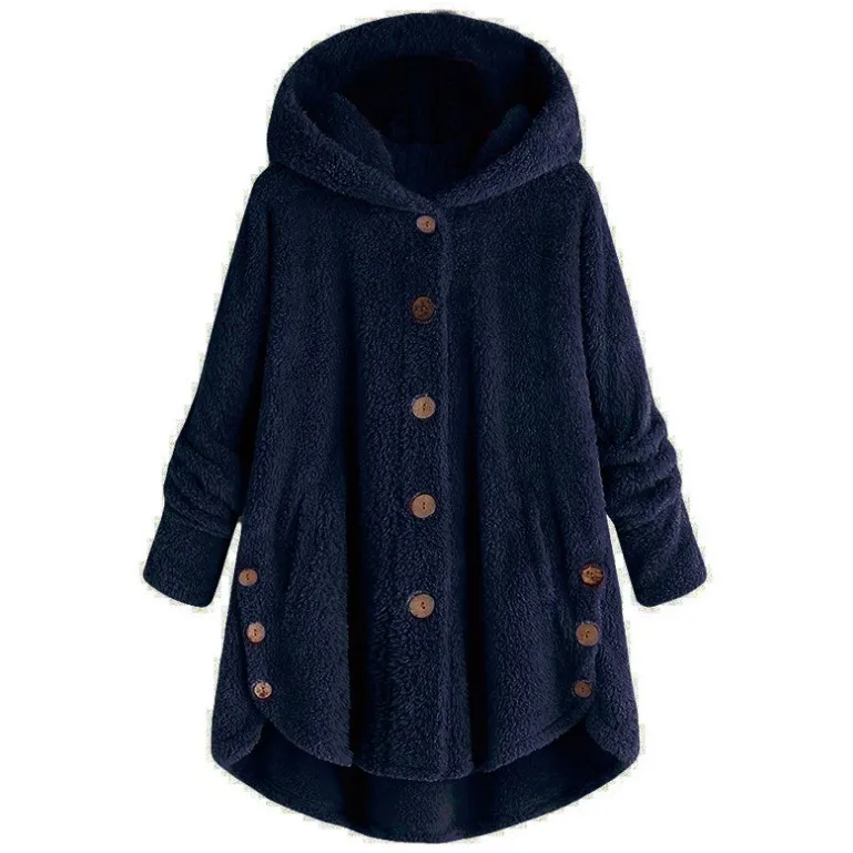 Зимнее пальто для женщин, теплое с капюшоном, плюшевые пальто, осенняя верхняя одежда, мягкая меховая куртка, женское плюшевое пальто, Повседневная плюшевая верхняя одежда размера плюс