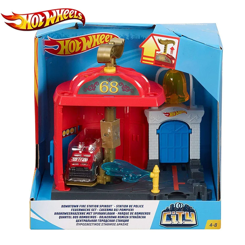 FRH29 HotWheels автомобиль трек игрушка 4 вида конструкций станция тема литья под давлением супер горячий автомобиль подключения трек дом FRH28 для детей подарок на день рождения - Цвет: FRH29