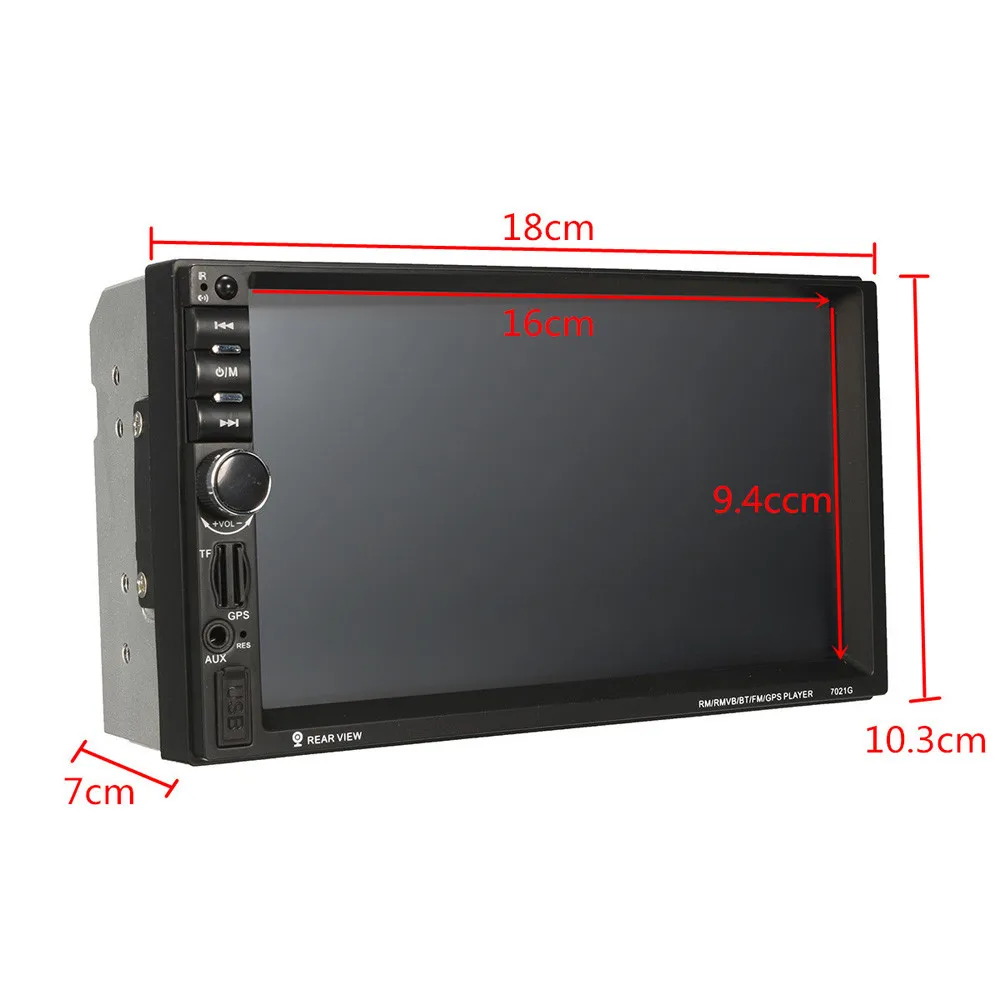7 дюймовый gps навигатор HD Dual 2 DIN автомобильный стерео MP3 плеер Bluetooth радио GPS