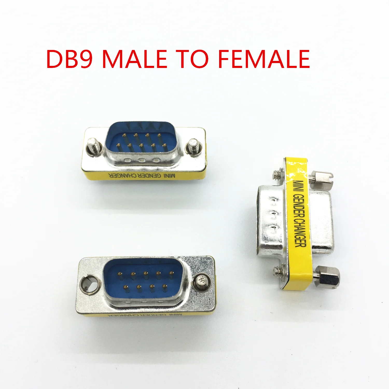 Бесплатная доставка DB9 VGA 9 Pin папа к женскому мини-Конвертор конвертер адаптер