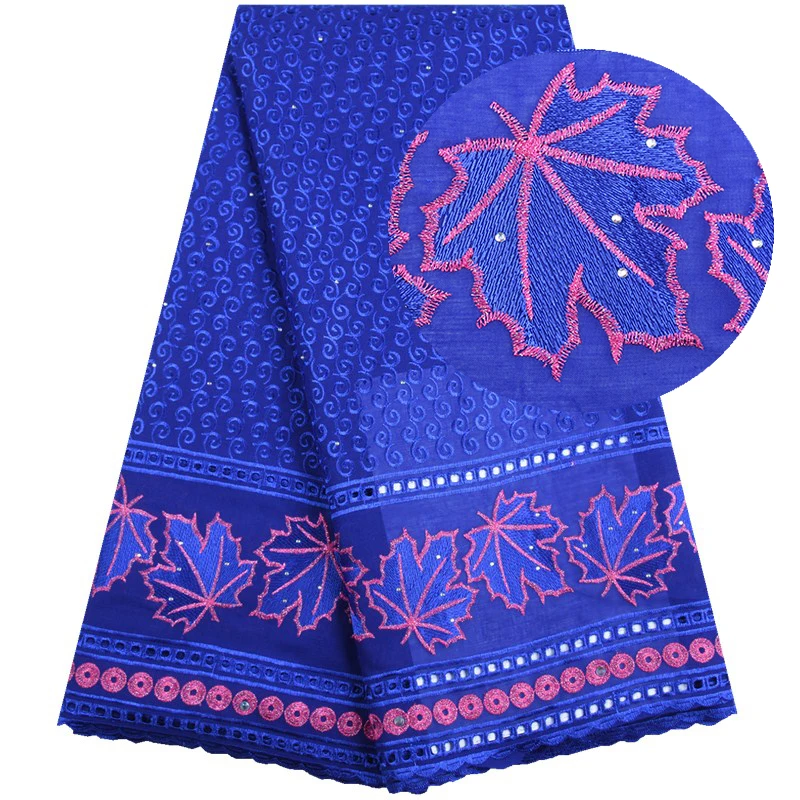 New Style Beautiful Fan Blade African Lace Fabric 2019 Swiss Voile Cotton With Stones In Switzerland 1562 | Дом и сад