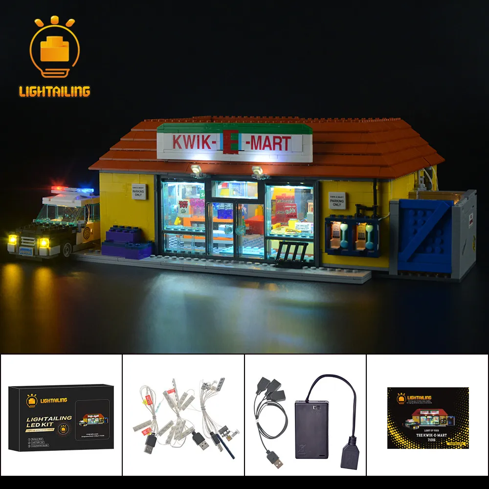 

LIGHTAILING Led Light Kit For 71016 The Kwik-E-Mart Building Block Model Lighting Set Compatible With 16004