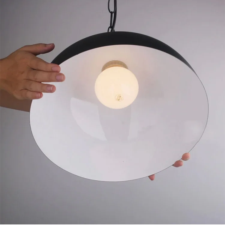 Подвесная лампа белого и черного цвета современные винтажные промышленные лампы