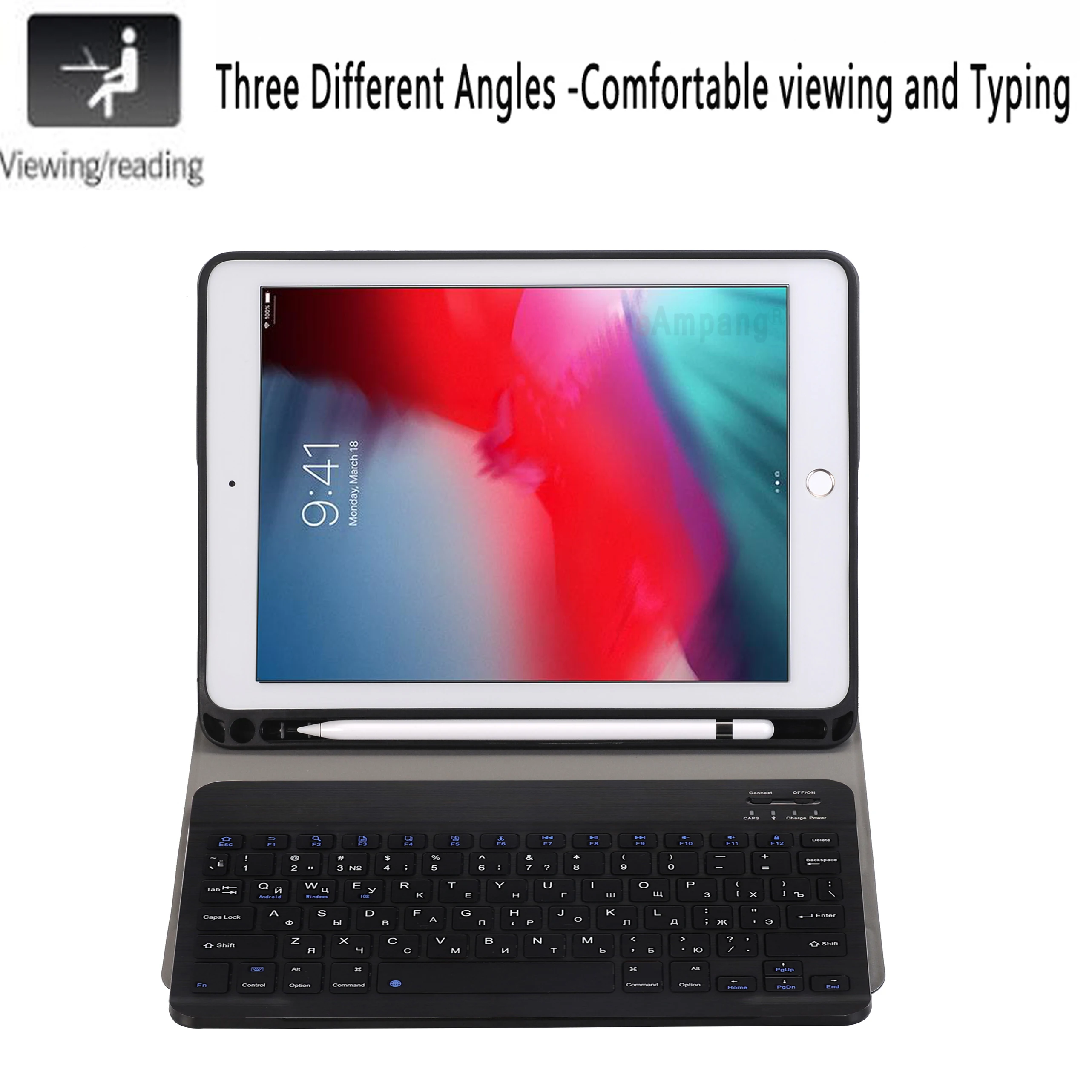 Чехол с русской клавиатурой для Apple iPad Air 2019 10 5 3 3-го поколения A2152 A2153 A2154 A2123 Pro A1701