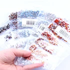 НОВЫЕ 31 цвета DIY Стразы для ногтей SS3-SS10 маленькие размеры стеклянные стразы для 3D украшения ногтей драгоценные камни низкая стоимость доставки оптом